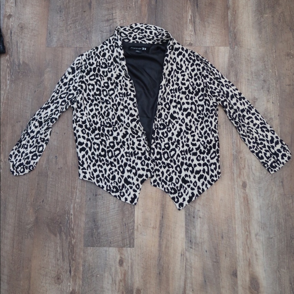 Leopard Print Blazer